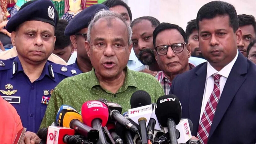 দুর্গাপূজায় কোথাও নিরাপত্তার ঝুঁকির আশংকা নেই: স্বরাষ্ট্র উপদেষ্টা