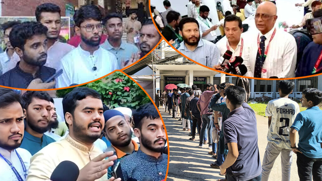 চাকসু নির্বাচনে স্বাক্ষর ছাড়া ব্যালটে ভোট গ্রহণ, অভিযোগ ছাত্রদল ও শিবিরের