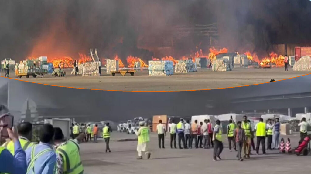 শাহজালাল বিমানবন্দরের কার্গো কমপ্লেক্সে আগুন, ফ্লাইট চলাচল বন্ধ