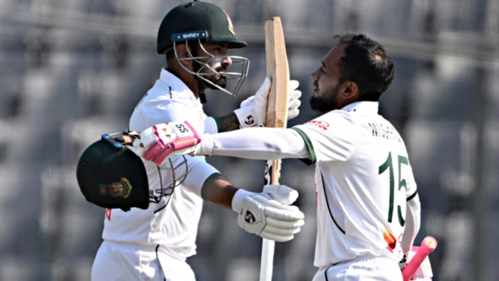 জোড়া সেঞ্চুরিতে ৪৭৬ রানে থামল বাংলাদেশ