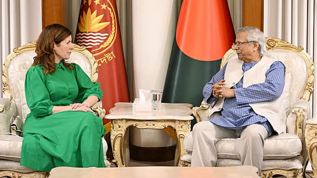 আওয়ামী লীগ নির্বাচনে অংশ নিতে পারবে না, যুক্তরাজ্যের মন্ত্রীকে প্রধান উপদেষ্টা