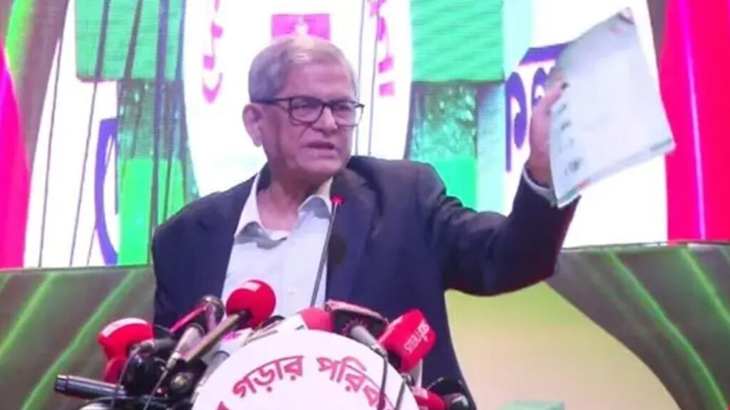 ধর্মের নামে বিভাজনের পথ সৃষ্টি করা হচ্ছে : মির্জা ফখরুল