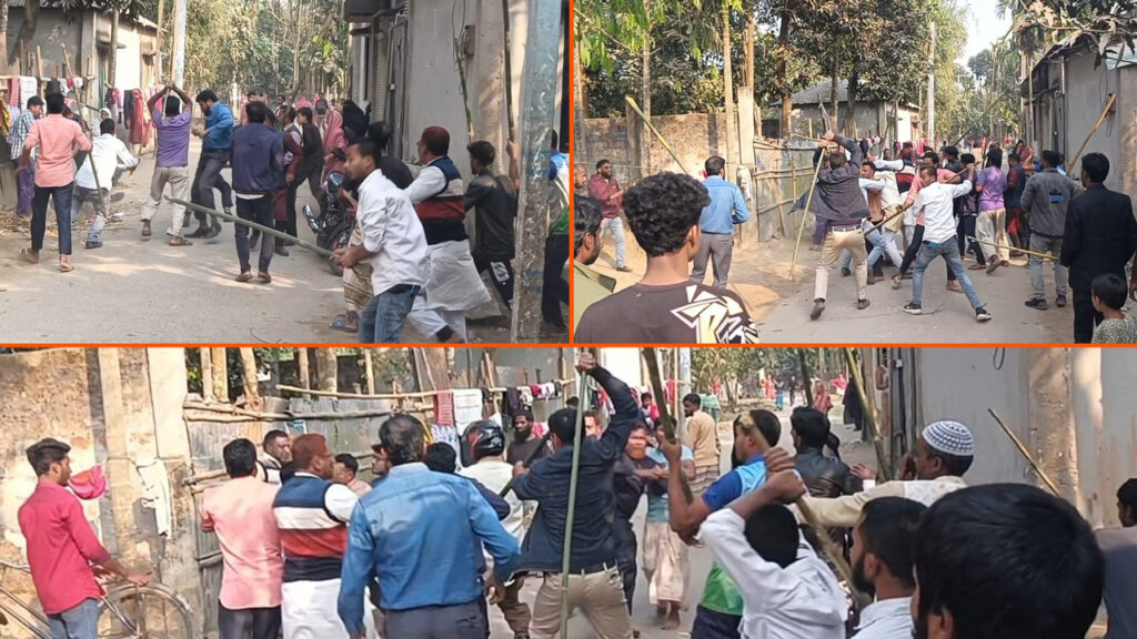 হাতীবান্ধায় বিএনপি-জামায়াত সংঘর্ষ, আহত ১৫