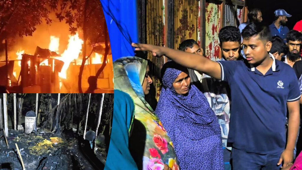 অগ্নিকাণ্ডে ক্ষতিগ্রস্তদের পাশে মধ্যরাতে হাসনাত আব্দুল্লাহ