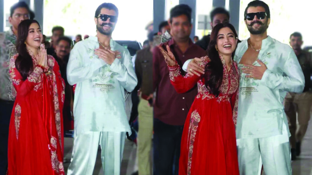 বিয়ের পর প্রকাশ্যে বিজয়-রাশমিকা