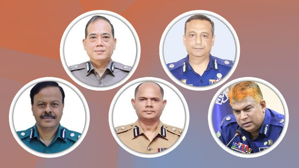 নৌ-পুলিশের প্রধানসহ ৫ অতিরিক্ত আইজিপি বাধ্যতামূলক অবসরে