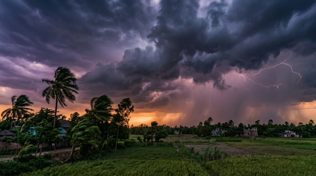 ৬০ কিমি বেগে ঝড়ের সম্ভাবনা ১৯ জেলায়