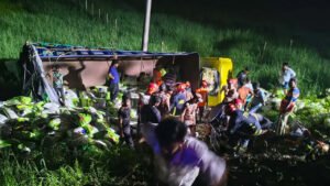 কুমিল্লায় চালবোঝাই ট্রাক উল্টে নিহত ৭